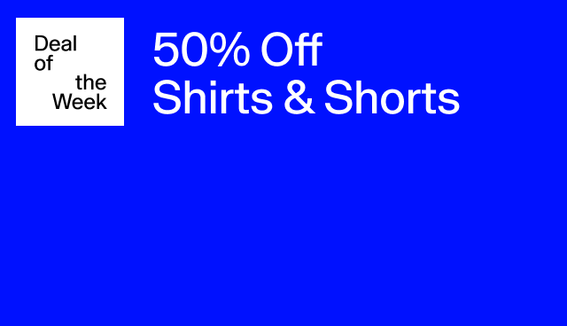50 off shirts shorts