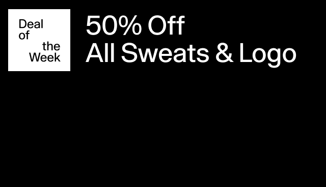 40 off all sweats logo
